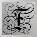 Suche nach buchstabe f poster Monogramm