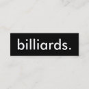 Suche nach billard visitenkarten Poolspieler
