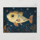 Suche nach fischen cartoon postkarten Tier