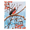 Suche nach vogel im winter poster Winterlandschaft