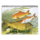 Suche nach fischen kalender Vintag