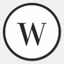 Suche nach und weißes monogramm aufkleber Minimalistisch