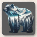 Suche nach grizzlybär untersetzer Wald
