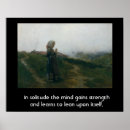 Suche nach einsamkeit poster Landschaft
