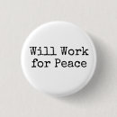 Suche nach frieden buttons Protestieren