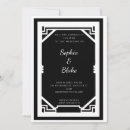 Suche nach art déco einladungen Schwarz weiß