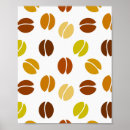 Suche nach kaffeebohnen poster Illustration