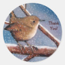 Suche nach vogel im winter aufkleber Schneeflocken