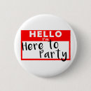 Suche nach hallo ist mein name knopf buttons Party
