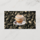 Suche nach cappuccino visitenkarten Café