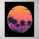 Suche nach retro palme poster Sonnenuntergang