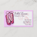 Suche nach ballet visitenkarten Ballerina