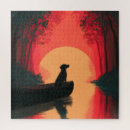 Suche nach hunde puzzle Sonnenuntergang