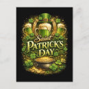 Suche nach glücklicher kobold postkarten St patricks tag