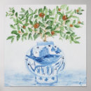 Suche nach blau und weiß poster Chinoiserie