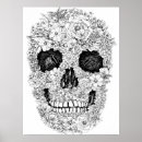 Suche nach schädel und blumen poster Abstrakt