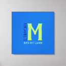 Suche nach monogram poster leinwandbilder Blau