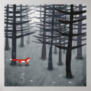 Suche nach grauer fuchs poster Wald