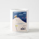 Suche nach vintages skifahren tassen Gebirge