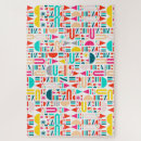 Suche nach geometrisches muster puzzle Farbenfroh