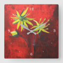 Suche nach gelber hintergrund wanduhren Blume