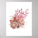 Suche nach rosa muschel poster Aquarell