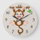 Suche nach niedlicher affe poster wanduhren Cartoon