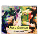 Suche nach vintage illustrationen kalender Alice im wunderland