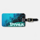 Suche nach taucher gepäckanhänger Unterwasseratemgerät