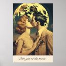 Suche nach liebe zum mond poster Valentingeschenk