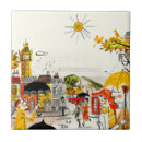 Suche nach regenschirm fliesen Stadt