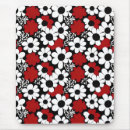 Suche nach schwarz weiß rot mousepads Blume