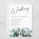 Suche nach mountain wedding einladungen Kiefernbäume