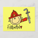 Suche nach strichmännchen postkarten Feuerwehrmann