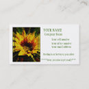 Suche nach wärme visitenkarten Sonnenblume