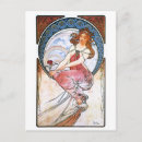 Suche nach alfons mucha postkarten Frau