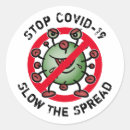 Suche nach virus aufkleber Cartoon