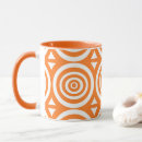 Suche nach abstraktes geometrisches muster tassen Orange