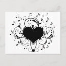 Suche nach musiknoten postkarten Schwarz