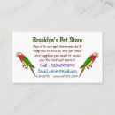 Suche nach papageien visitenkarten Vogelvogel