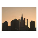 Suche nach skyline silhouette poster New york city
