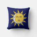 Suche nach sonne und mond kissen Blau