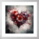 Suche nach blumenherz poster Herzform