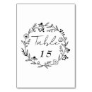 Suche nach ländlich tischkarten Blumenkranz