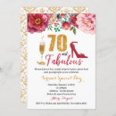Suche nach 70th birthday party einladungen Floral