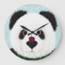 Suche nach panda wanduhren Schwarz weiß