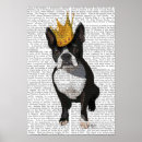 Suche nach boston terrier poster Antike