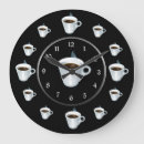 Suche nach schwarzer kaffee wanduhren Café