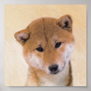 Suche nach shiba inu kunst poster Hund