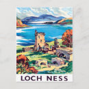 Suche nach loch ness postkarten Reiseplakat